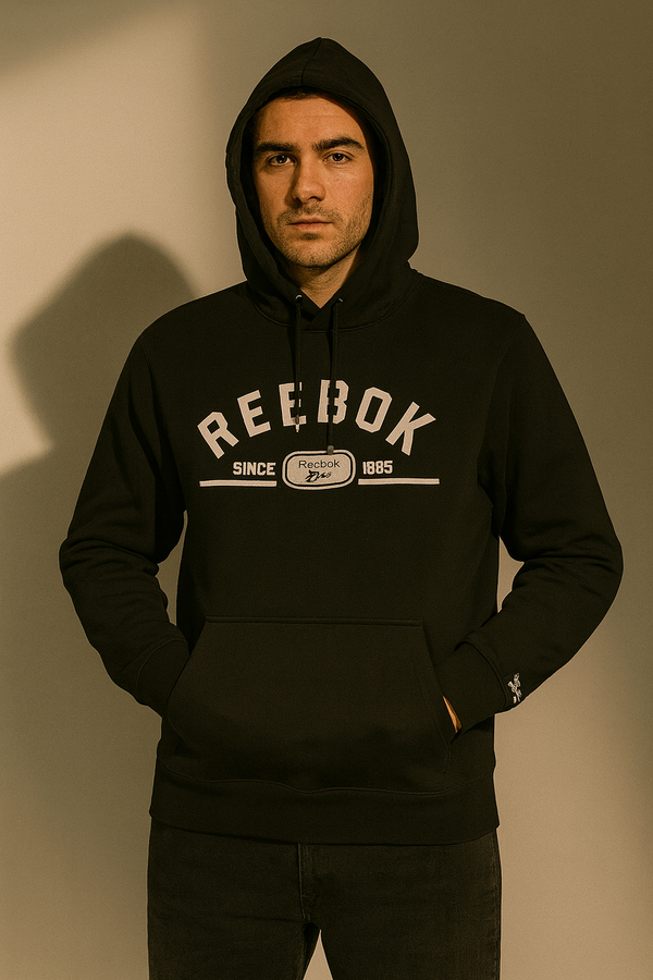 Black Reebok Pullover Hoodie