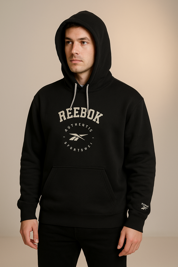 Authentic Sports Black Reebok Pullover Hoodie